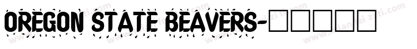 OREGON STATE BEAVERS字体转换